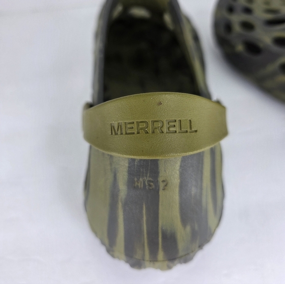 Merrell Hydro Moc Olive Drab Water Shoe Camo Green Croc Sandal Men’s Size 12
